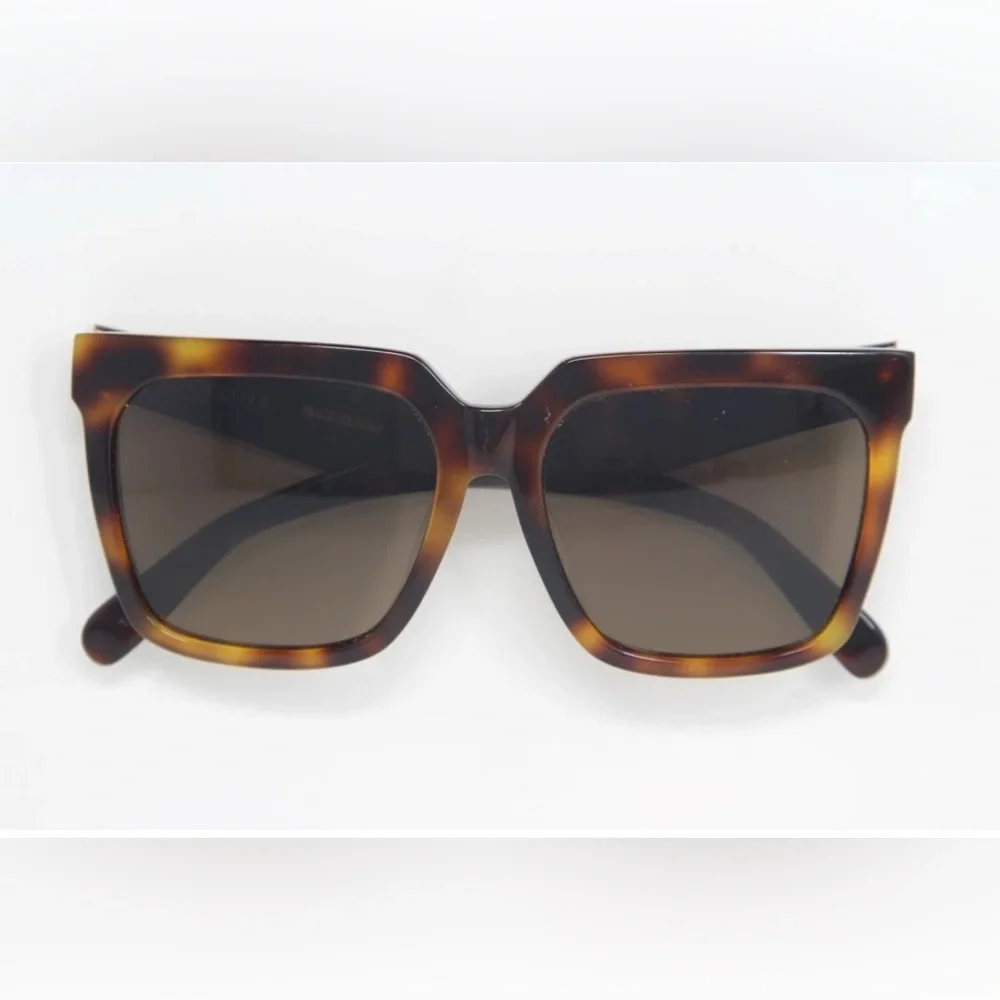 Celine CL40055F 53E Shiny Havana Ladies Sunglasses Polarized (LP9022361) - Picture 9 of 9